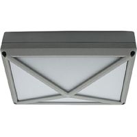 Светильник накладной Ecola B4157S 2хGX53 220В 10Вт Пирамида с решеткойI P65 Серый фото Светильник накладной Ecola B4157S 2хGX53 220В 10Вт Пирамида с решеткойI P65 Серый картинка